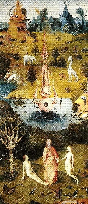 Hieronymus Bosch den vanstra flygeln i ustarnas tradgard Sweden oil painting art
